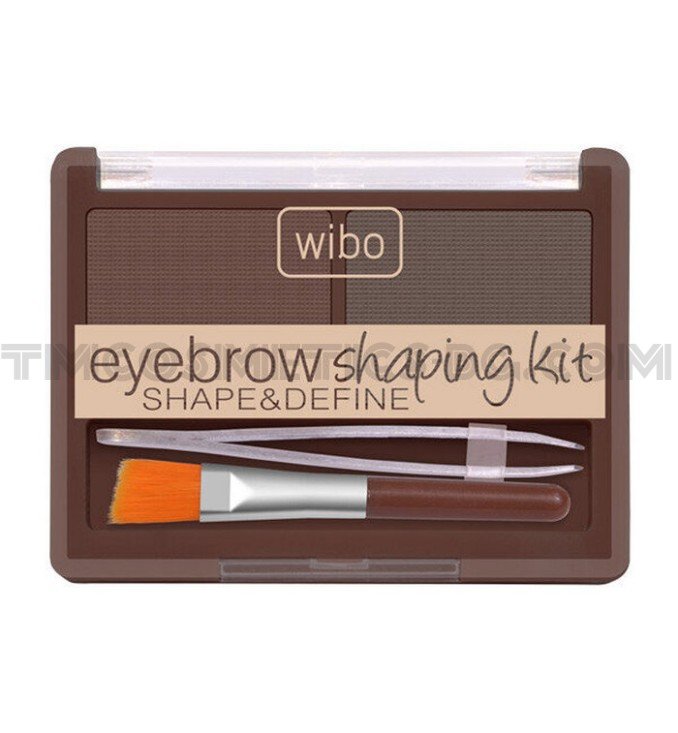 Wibo Комплект за вежди с четка и пинцета 02 Wibo Комплект за вежди с четка и пинцета 02