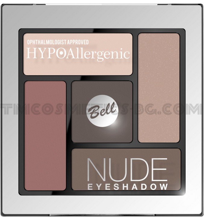 Bell Hypoallergenic сенки за очи палитра Nude 01