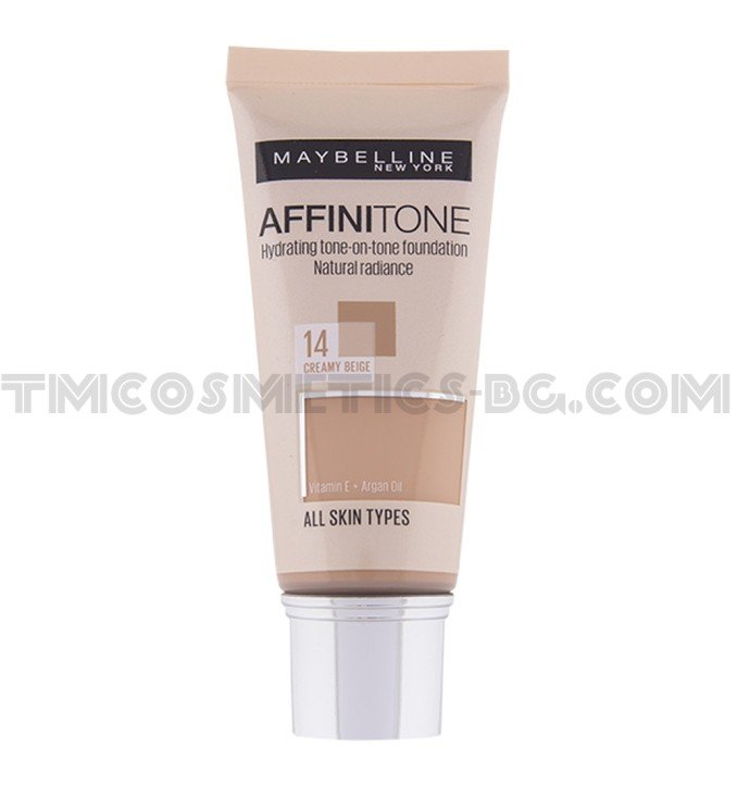 Maybelline Affinitone фон дьо тен 14 Creamy Beige Maybelline Affinitone фон дьо тен 14 Creamy Beige