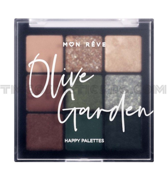 Mon reve Happy Palettes палитра сенки за очи 06 Olive Garden