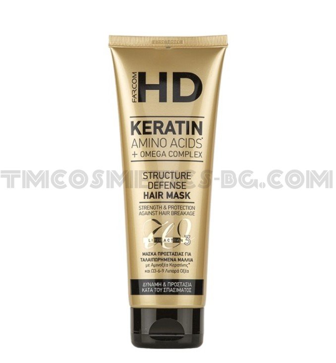 HD Structure Defense маска за защита от накъсване 250ml HD Structure Defense маска за защита от накъсване 250ml