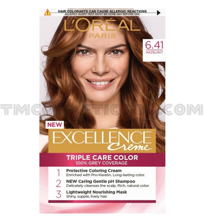 Loreal Paris Excellence трайна боя за коса 6.41/ Лешник