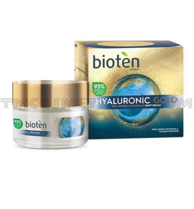 Bioten Hyaluronic gold нощен крем против бръчки