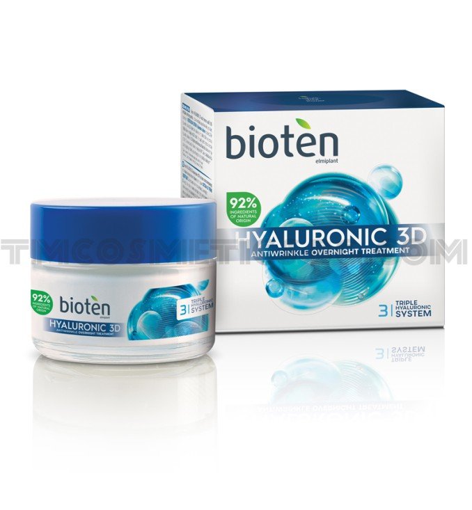 Bioten Hyaluron 3D нощен крем против бръчки