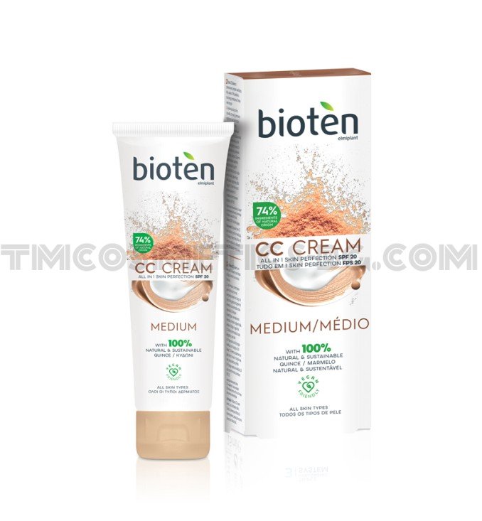 Bioten CC крем за лице среден тон