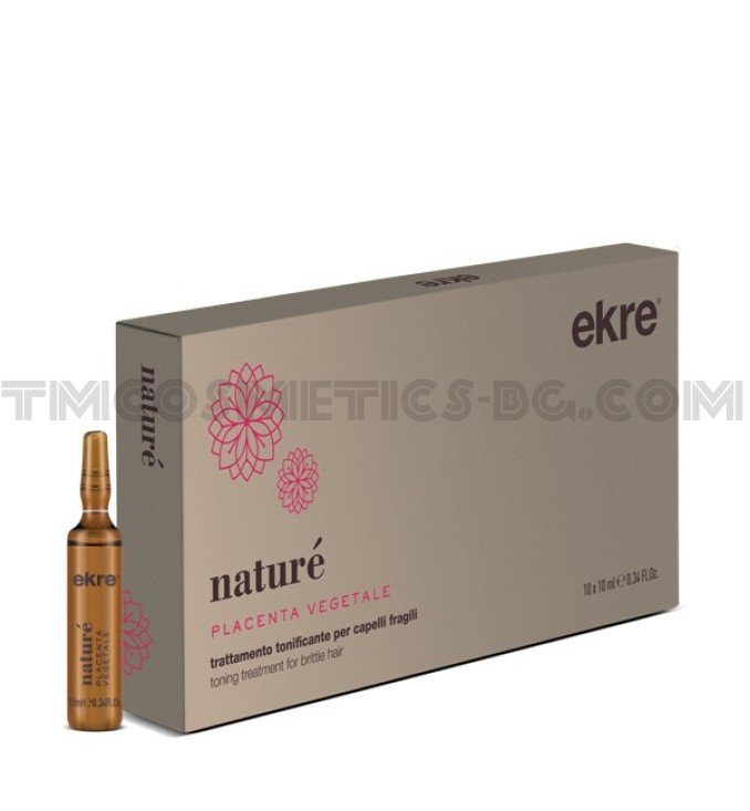 Ekre Nature ампули за коса с растителна плацента 10бр.