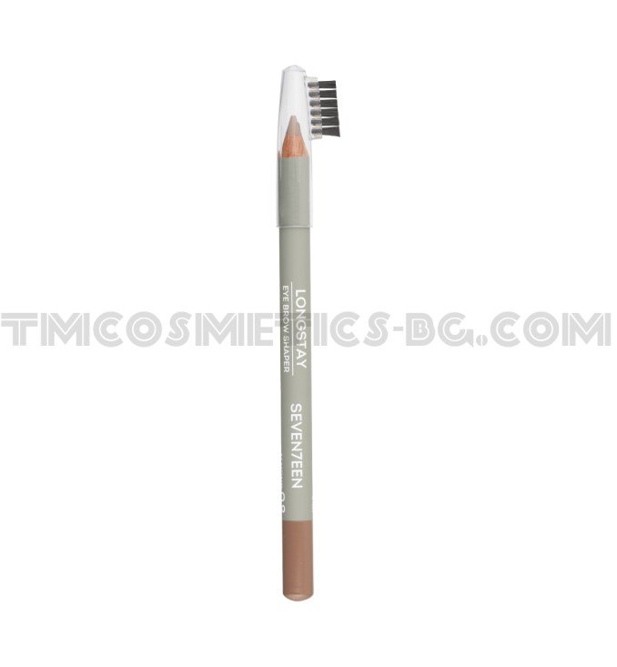 Seventeen молив за вежди Long stay eyebrow shaper 8 - бадем Seventeen молив за вежди Long stay eyebrow shaper 8 - бадем