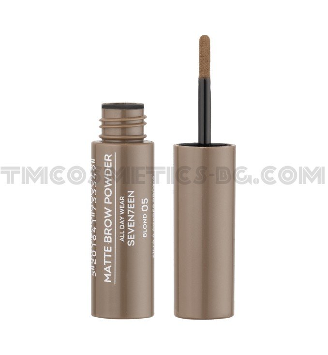 Seventeen пудра за вежди Matte Brow Powder - 5 Русо