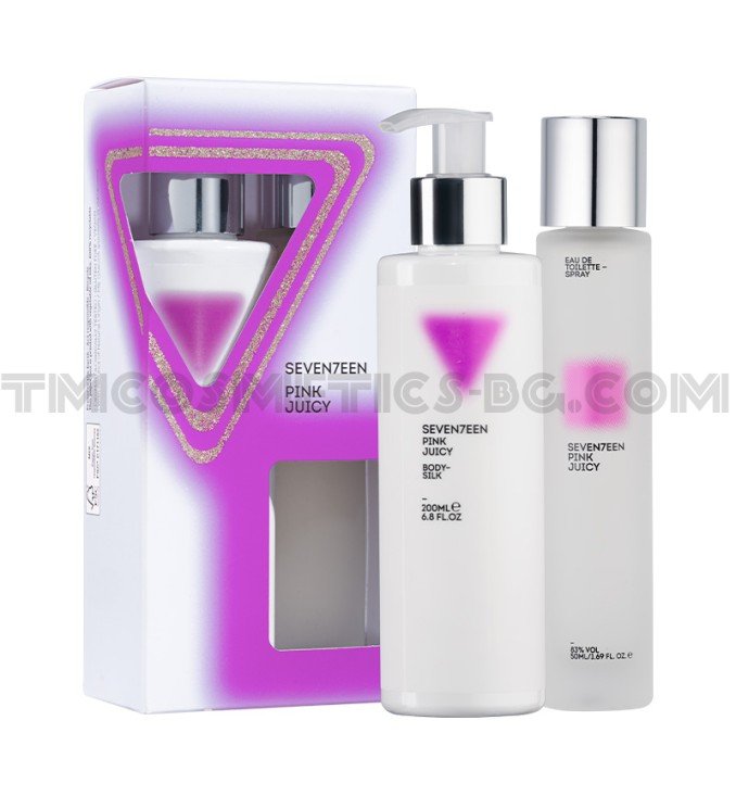 Seventeen body silk к-т лосион за тяло и тоалетна вода Pink Juicy
