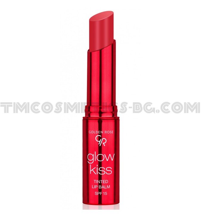 Golden Rose glow kiss балсам за устни с цвят 02 Strawberry