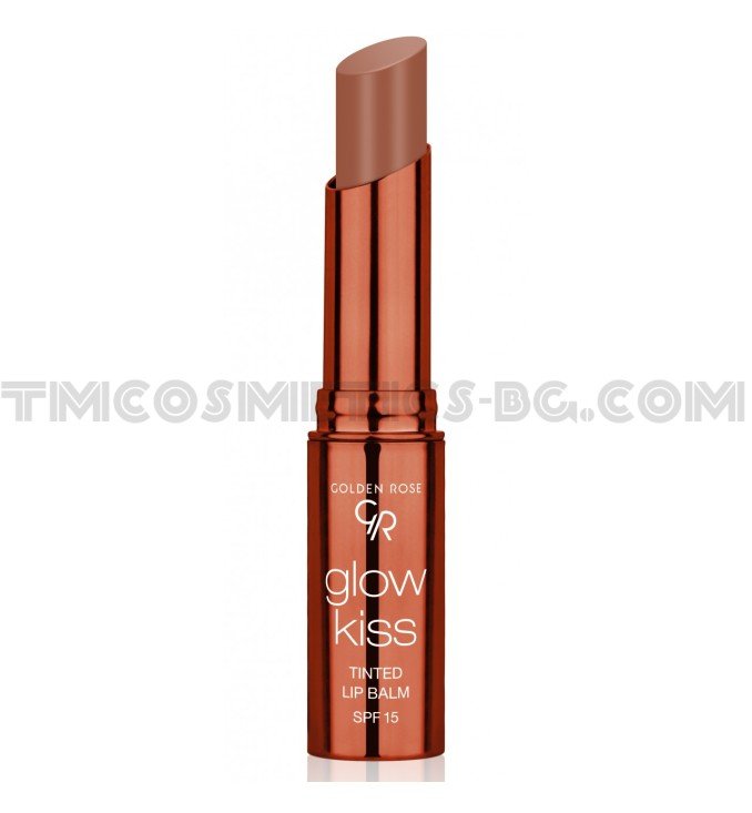 Golden Rose glow kiss балсам за устни с цвят 06 Choco Cake Golden Rose glow kiss балсам за устни с цвят 06 Choco Cake