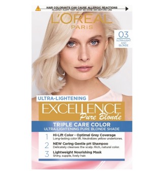 L'oreal Paris Excellence изсветляваща боя за коса 03/ Ултра светло пепелно русо