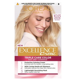 L'oreal Paris Excellence трайна боя за коса 10.13/ Изразително рус L'oreal Paris Excellence трайна боя за коса 10.13/ Изразително рус