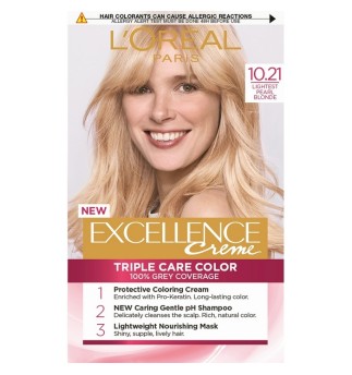 L'oreal Paris Excellence трайна боя за коса 10.21/ Много светло перлено рус
