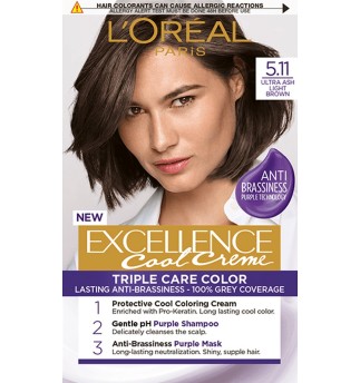 L'oreal Paris Excellence трайна боя за коса 5.11/ Ултра пепелно светло кафяв