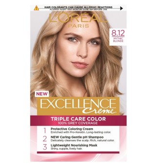 L'oreal Paris Excellence трайна боя за коса 8.12/ Митично рус L'oreal Paris Excellence трайна боя за коса 8.12/ Митично рус