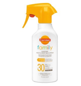 Carroten Family слънцезащитно мляко спрей SPF 30 300ml Carroten Family слънцезащитно мляко спрей SPF 30 300ml