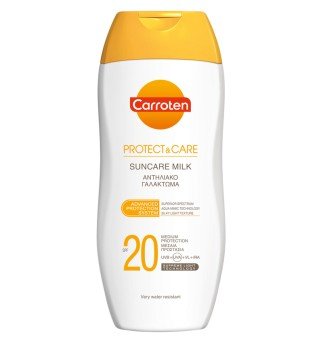 Carroten Protect and care слънцезащитно мляко SPF 20- 200ml Carroten Protect and care слънцезащитно мляко SPF 20- 200ml