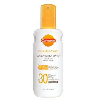 Carroten Protect and care слънцезащитно мляко спрей SPF 30- 200ml Carroten Protect and care слънцезащитно мляко спрей SPF 30- 200ml